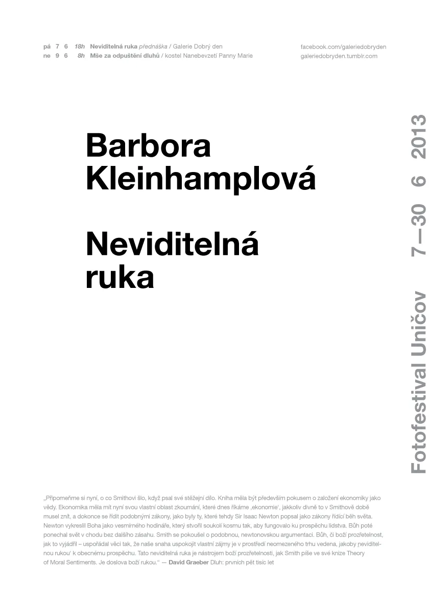 Barbora Kleinhamplová: Neviditelná ruka — 4